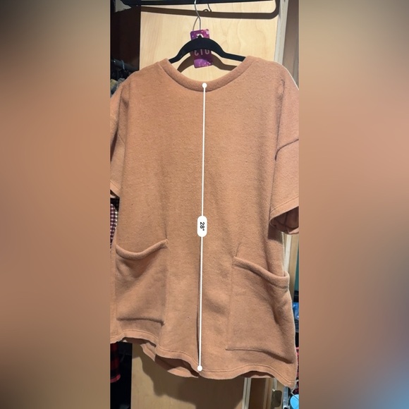 NWT - BUCKETLIST Oversized Tan/Brown Romper - Picture 7 of 8